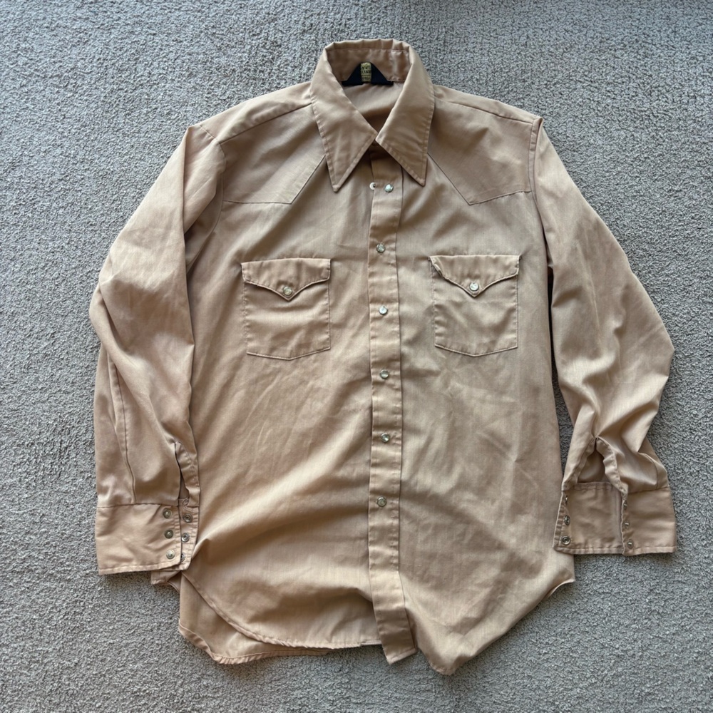 Vintage Sears Tan Western Shirt
